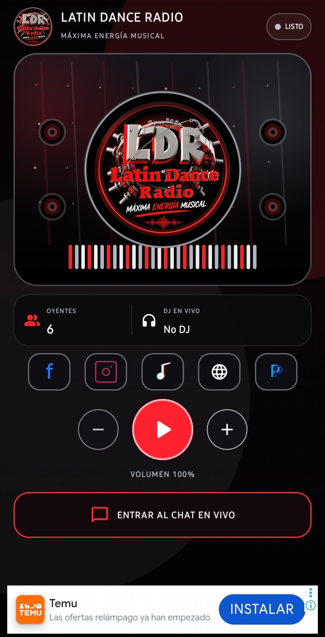 Latin Dance Radio en Android